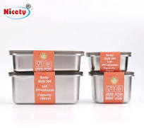 NICETY Food Grade Stainless Steel Lunch Box for Outdoor ...