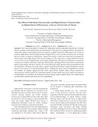 Kewujudan mara digital juga sedikit sebanyak membantu menghidupkan kembali arked mara dan anggerik mall yang selama ini perniagaan di kawasan itu hampir malap. Pdf Evaluating Digital Library Effectiveness A Survey At University Of Tehran
