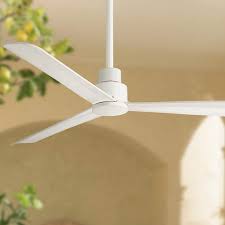 In the summer, set the fan blades to revolve in a counterclockwise direction to create a downward motion and a cooling effect. 52 Minka Aire Simple White Outdoor Ceiling Fan 9g066 Lamps Plus