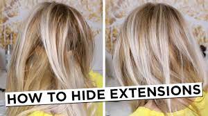 How To Hide Hair Extensions Youtube