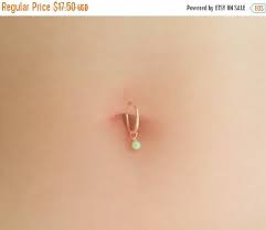 Sale Simple Opal Belly Hoop Ring Tiny Belly Piercing Belly Hoop Simple Belly Jewelry Dainty Belly Ring Tiny Navel Ring Belly Jewelry Belly Rings Stud Belly Rings