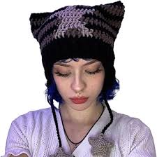 Cappello lavorato a maglia per ragazze con foto pasquale cappello a righe  carino costume Y2K fresco lavorato a maglia stella pasquale decorazioni a  righe cappelli all'uncinetto per le donne : Amazon.it: Moda