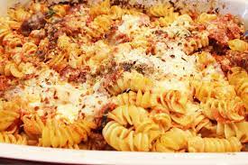Pizza Pasta (Baked Fusilli With Sausage And Mozzarella) – Homemade Italian  Cooking