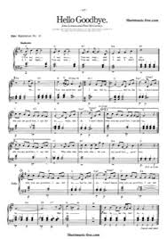 100%(1)100% found this document useful (1 vote). Hello Goodbye The Beatles Free Piano Sheet Music Pdf