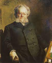 This norwegian history photograph shows a portrait of henrik ibsen, taken by gustav borgen. Henrik Ibsen Wikipedia