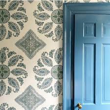 Peter Dunham Textiles On Instagram Love How Lizziecullencox Paired Our Samarkand Wallpaper With Rich Blue Paint Blue Paint Fine Paints Of Europe Wallpaper