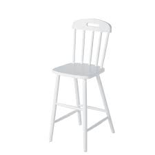 Une chaise de bar en metal qui se f. Chaise Enfant Haute Vintage En Hetre Blanc Fjord Maisons Du Monde