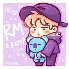 A series of illustrations imagining a world where each member of bts spends time with their bt21 counterpart. Koya Und Rm 81 Elemente Spielen Sie Puzzle Kostenlos Auf Puzzle Factory