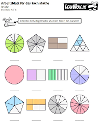 Mathe brüche grundschule elementare mathematik arbeitsblätter zum ausdrucken 4. Bruche Lernwolf De
