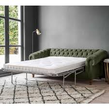 sleepy sunday chesterfield sofa bed in khaki moss green french furniture sofa chesterfield sofa bed furniture
