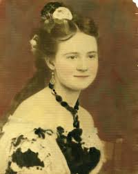 Eglantine 'Tina' (Gainer) Duffey from Alderbrook, 1878; portrait likely  taken at a studio in Batesville is shared by Paul Duffey. Tina was the  daughter of Jack Gainer who had the ferry on