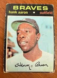 Hank Aaron Baseball Atlanta Braves Original Sports Trading Cards for sale