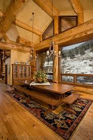With a rich cherry finish, a smooth, contoured table top and a casual yet sophisticated veneer table design, this dining set will add a polished feel to your home. Log Cabin Archives Pioneer Log Homes Of Bc