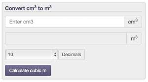 Volume Conversion From Cubic Centimeters To Cubic Meters Cm3 To M3 With Calculators Formulas And Tables Volume Conversion Online Calculator Converter