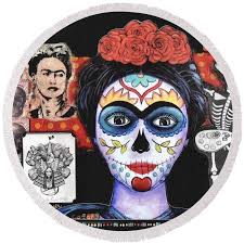 Frida with Painter Collage Acrylic Print by Candy Mayer