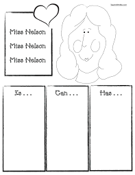 Miss Nelson Is Missing Activities Graphic Organizers Nelson Books Adjectives Activities