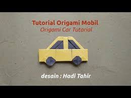 Tutorial Cara Membuat Origami Mobil Mudah Sederhana How To Make An Easy Simple Origami Car Youtube Origami Easy Origami Car Origami