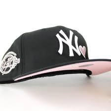Love Newyorkyankees 100th Anniversary Newerahat 59fifty Fitteds Black Pink Under Brim Fitted Hats Custom Fitted Hats Hats