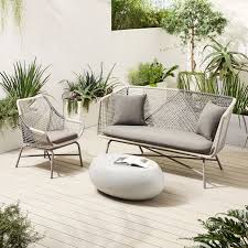 Be aware that wood will weather over time if it's left unsealed and that urban how large does a coffee table need to be? Huron Outdoor Sofa Small Lounge Chair Pebble Coffee Table Set