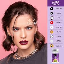 Цветные линзы ADRIA Crazy, White Vampire, квартальные, 1 линза R 8,6 -0,00 