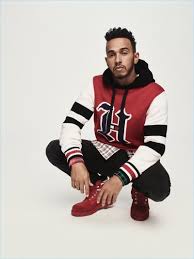 Tommyxlewis Lewis Hamilton Collaborates With Tommy Hilfiger For Fall 18 Collection Lewis Hamilton Red Sneakers Outfit Lewis