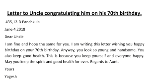 There are several spelling alphabets in use in international radiotelephony. Letter To Uncle Congratulating Him On His 70 Birthday Youtube