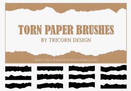 Find illustrations of ripped paper. Torn Paper Brushes Free Photoshop Brushes At Brusheezy