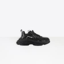 It boasts a uniquely minimal design with an embossed balenciaga logo on the lateral. Allover Logo Triple S Sneaker In Black White Balenciaga Us