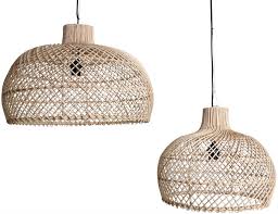 set 2 xeiropoihta fwtistika orofhs apo rattan diastaseis o39 x h36cm o56 x h36cm rattan pendant light pendant lamp pendant lighting australia