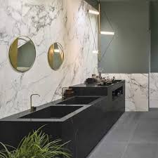 Marbre Grandes Dalles Effet Marbre Marazzi Revetement Mural Medisol Architecte Interieur Agence Architecture Deco Maison