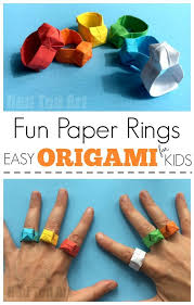 Easy Origami Ring Diy Red Ted Art Make Crafting With Kids Easy Fun Kids Origami Easy Origami For Kids Origami Patterns