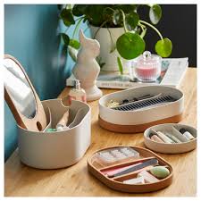 Ikea Saxborga Boite De Rangement Couvercle Miroir Plastique Liege Ikea Storage Box Ikea Catalog