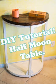 I may receive a small commission, at no cost to you, on purchases made after following an affiliate link. Half Moon Table Narrated With Voice Start To Finish Handmade Crafts Howto Diy Half Moon Table Pallet Table Diy Rustic Entryway Table
