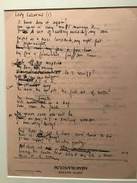 Handwritten Edit Of Sylvia Plath S Lady Lazarus Plath Poems Sylvia Plath Poems Writing Poetry