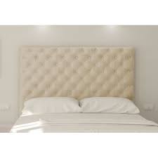 L160 x p5 x h120 cm. Sogno Tete De Lit Capitonnee Tissu Microfibre Creme L 160 Cm Cdiscount Maison