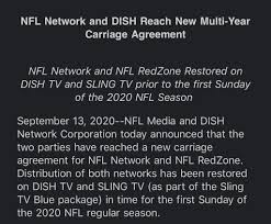 Nfl network and nfl redzone are back on sling! Mick Akers On Twitter Nfl Network And Nfl Redzone Back On Dish Tv And Sling Tv Nfl Nfltwitter
