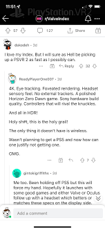 Its interesting seeing PC VR users reactions to PSVR2 : rPSVR