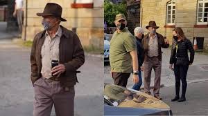 Harrison ford is in costume in new indiana jones 5 set photo. Ouktx14v7e8mrm