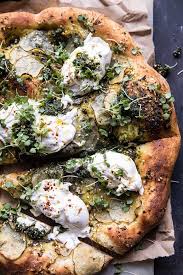 Pesto Potato And Burrata Pizza Recipe Pesto Potatoes Healthy Recipes Recipes