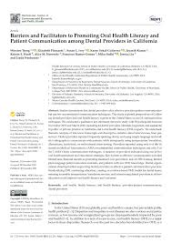 All previously covered dental services are provided under the new delta dental dc 37 health & security plan effective september 1, 2020. Pdf Barriers And Facilitators To Promoting Oral Health Literacy And Patient Communication Among Dental Providers In California Online First
