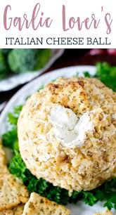 This Garlic Cheese Ball Pairs Perfectly With Italian Herb Crackers For A Simple 5 Mi Delicious Cheese Ball Recipe Cheese Ball Recipes Cheese Ball Recipes Easy