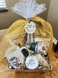 Custom Thank You Coffee Gift Basket Coffee Gift Basket Gift Baskets Wedding Gifts Packaging