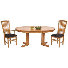 Pros of pedestal dining tables. Round Shaker Pedestal Dining Table With Extension In Cherry Maple Walnut Oak