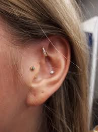 14k solid gold forward helix multistone bendable seamless ring 18g 7mm beautiful forward helix piercing pretty ear piercings earings piercings