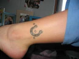 'broken heart' tattoo near his left eye. 15 Best Horseshoe Tattoo Designs I Fashion Styles