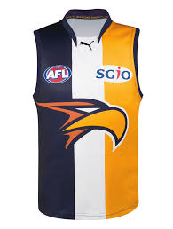 Eagles fans get first look at nic naitanui, tim kelly vs bombers. West Coast Eagles Home Guernsey On Behance