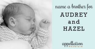 Top Brother Names for Audrey and Hazel