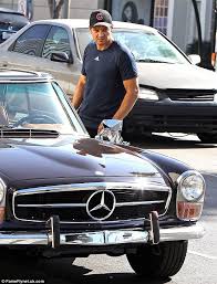 Jeremy Renner Cruises Around West Hollywood In A Vintage Mercedes Jeremy Renner Classic Mercedes Mercedes