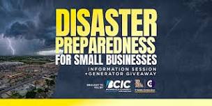 Disaster Preparedness for Small Businesses Info Session