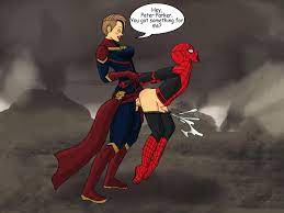 Captain Marvel and Spider-man (Sant) : r/Futadomworld